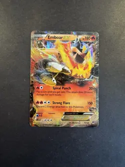 Emboar EX 14/122 Holo EX Rare BREAKpoint Pokemon MP - Image 1