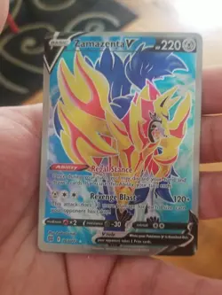 Zamazenta V (Full Art) - 163/172 Ultra Rare Brilliant Stars NM Pokemon TCG - Image 1