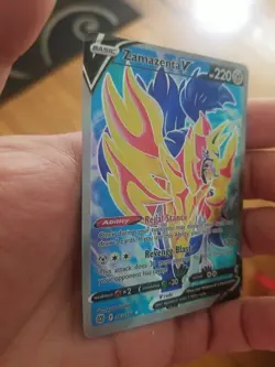 Zamazenta V (Full Art) - 163/172 Ultra Rare Brilliant Stars NM Pokemon TCG - Image 3