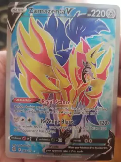 Zamazenta V (Full Art) - 163/172 Ultra Rare Brilliant Stars NM Pokemon TCG - Image 4
