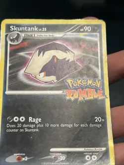 Pokemon TCG Skuntank Lv.35 13/16 2009 Pokemon Rumble- DMG - Image 3