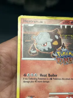 Pokemon TCG Heatran Pokemon Rumble Promo 4/16 (2009) -Damaged - Image 3