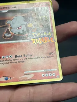 Pokemon TCG Heatran Pokemon Rumble Promo 4/16 (2009) -Damaged - Image 5