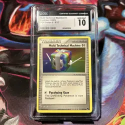 2005 Pokemon - Multi Technical Machine 01 - CGC Graded 10 Gem Mint - Image 1