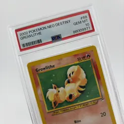 Pokemon Growlithe 68/105 Neo Destiny #68 2002 - PSA 10 - Image 3