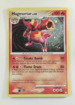 Magmortar 12/123 Holo Rare Mysterious Treasures Diamond & Pearl Pokemon 2007 LP - Image 1