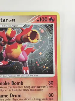 Magmortar 12/123 Holo Rare Mysterious Treasures Diamond & Pearl Pokemon 2007 LP - Image 4