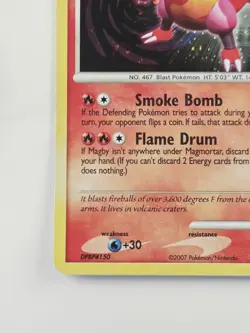 Magmortar 12/123 Holo Rare Mysterious Treasures Diamond & Pearl Pokemon 2007 LP - Image 5
