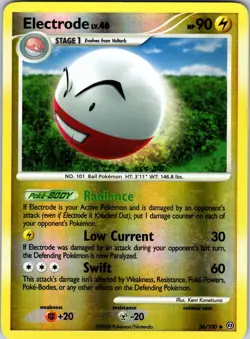 Electrode (36) 36/100 Stormfront Pokemon MP Reverse Holo - Image 1