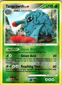 Tangrowth 29/100 Stormfront Pokemon HP Reverse Holo - Image 1