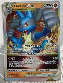 Lucario VSTAR SWSH214 Holo Promo Sword & Shield Promo Pokemon Near Mint - Image 1