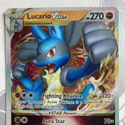 Lucario VSTAR SWSH214 Holo Promo Sword & Shield Promo Pokemon Near Mint - Image 3
