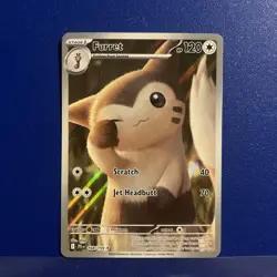 Furret 168/159 SV09: Journey Together Holo Illustration Rare Pokemon TCG NM - Image 1