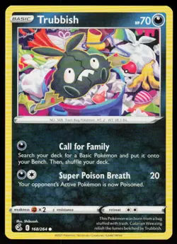 Trubbish 168/264 Common Fusion Strike Pokemon Near Mint - Image 1
