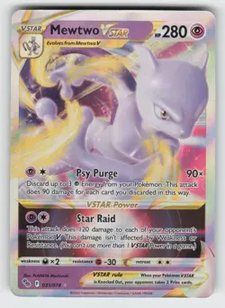 Mewtwo VSTAR 031/078 NM Holo PGO Pokemon GO TPO01 - Image 1