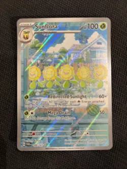 Pokemon Sunflora 169/167 Twilight Masquerade Scarlet & Violet Illustration Rare - Image 1