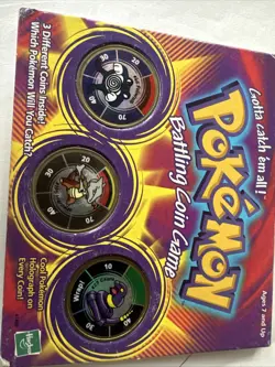 1999 Hasbro Pokemon Battling Coin Game POLIWRATH, MAROWAK, EKANS. - Image 1