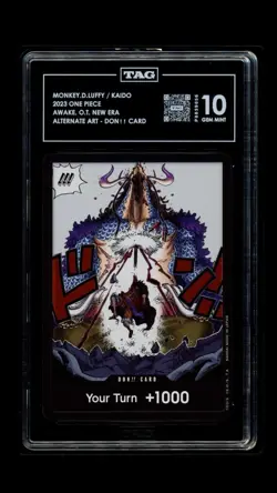 POP 1 TAG 10 ONE PIECE Monkey D. Luffy / Kaido OP05 Alternate Art Don ! ! - Image 1