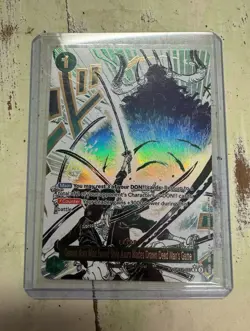 Bandai One Piece Card Game OP12-037 Roronoa Zoro Event Rare Alt Art Foil EN - Image 1