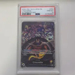 One Piece Crocodile OP04-058 Alt Art English PSA 10 Graded - Image 1