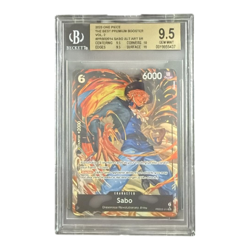 2025 ONE PIECE PRB02 SABO #014 ALT ART SR BGS 9.5 GEM MINT - Image 1
