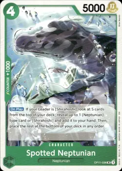 SPOTTED NEPTUNIAN OP11-036 A FIST OF DIVINE SPEED UC ONE PIECE - Image 1