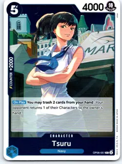 Tsuru OP06-051 Rare Wings of the Captain One Piece Foil NM - Image 1