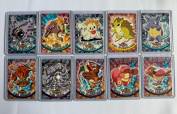 Lot of 10 Topps TV Animation Pokemon - Blue/black Logo - Image 1