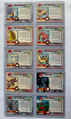 Lot of 10 Topps TV Animation Pokemon - Blue/black Logo - Image 2