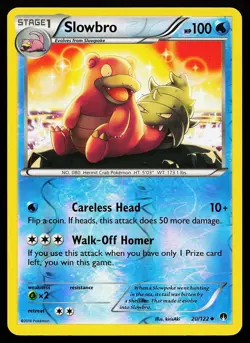 Slowbro 20/122 Reverse Holo Uncommon BREAKpoint Pokemon Card - Image 1
