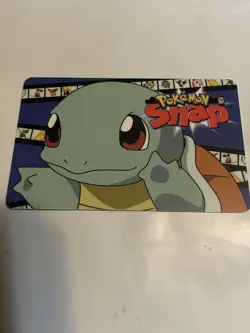 Squirtle Pokemon Snap Station Vintage Blockbuster Video Chip Card 1999 - Image 1