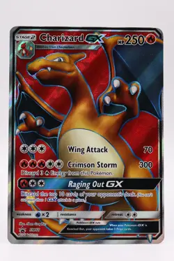 Charizard GX SM60 Full Art Black Star Promo STANDARD SIZE Pokemon Card NM-LP - Image 1