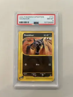 2002 PSA 9 Pokemon Expedition Houndor #113 Graded Card - Image 1