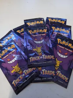 x30 Pokemon TCG Trick or Trade Booster Pack 3 Cards Gengar Pikachu English - Image 1