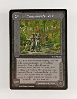 Thranduil's Folk - Middle Earth CCG card (1997 ICE) MECCG The Lidless Eye LotR - Image 1
