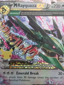 M Rayquaza EX 76/108 SW&SH Celebrations Holo Pokemon Card - Image 2
