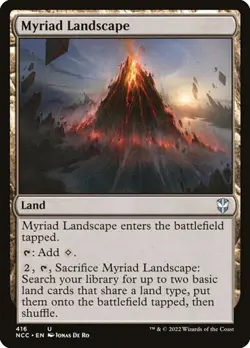 2x Myriad Landscape Streets of New Capenna Commander LP MTG - Image 1