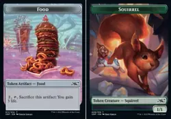 1x Food Token (011) // Squirrel Token - Foil MTG - Unfinity - NM-Mint - Image 1