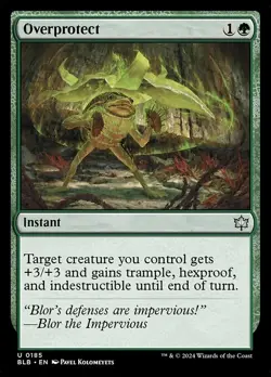 Overprotect [BLB] #185 Foil NM MTG - Image 1