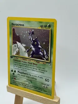 Pokemon Neo Genesis 1st Edition Heracross 6/111 Holo Rare Card 2000 WOTC TCG - Image 2