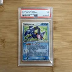 2006 POKEMON EX CRYSTAL GUARDIANS 98 SWAMPERT EX-HOLO PSA 5 EX - Image 1