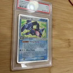 2006 POKEMON EX CRYSTAL GUARDIANS 98 SWAMPERT EX-HOLO PSA 5 EX - Image 3