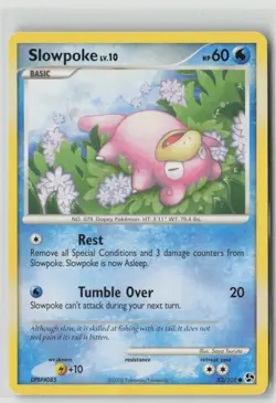 Slowpoke 82/106 Common Great Encounters Pokemon Damaged - Image 1