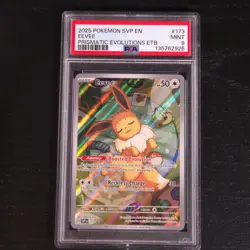 Eevee 173 Pokemon Black Star Promo Prismatic Evolutions Elite Trainer PSA 9 - Image 1