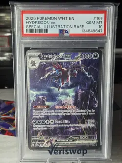 2025 POKEMON WHT EN-WHITE FLARE SPECIAL ILLUSTRATION RARE HYDREIGON EX PSA 10 - Image 1
