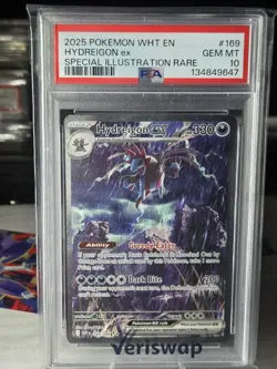 2025 POKEMON WHT EN-WHITE FLARE SPECIAL ILLUSTRATION RARE HYDREIGON EX PSA 10 - Image 3