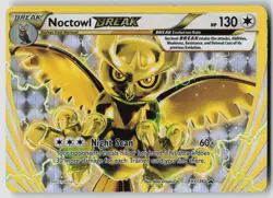 Noctowl BREAK XY136 Holo Promo XY Promo Pokemon Moderately Played - Image 1