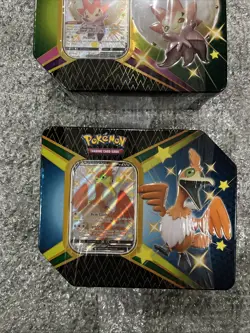 Pokemon Shining Fates Tin Lot 2x Cramorant Eldegoss Brand New Factory Sealed - Image 2