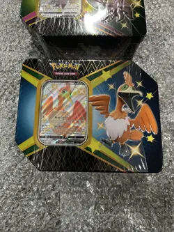 Pokemon Shining Fates Tin Lot 2x Cramorant Eldegoss Brand New Factory Sealed - Image 3