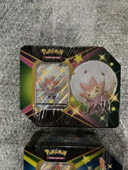 Pokemon Shining Fates Tin Lot 2x Cramorant Eldegoss Brand New Factory Sealed - Image 5